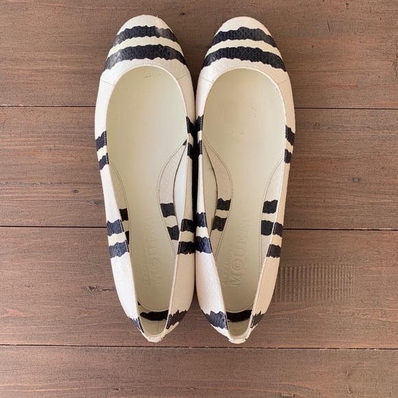 Alexander McQueen women exotic python flats NWOT - Picture 5 of 5